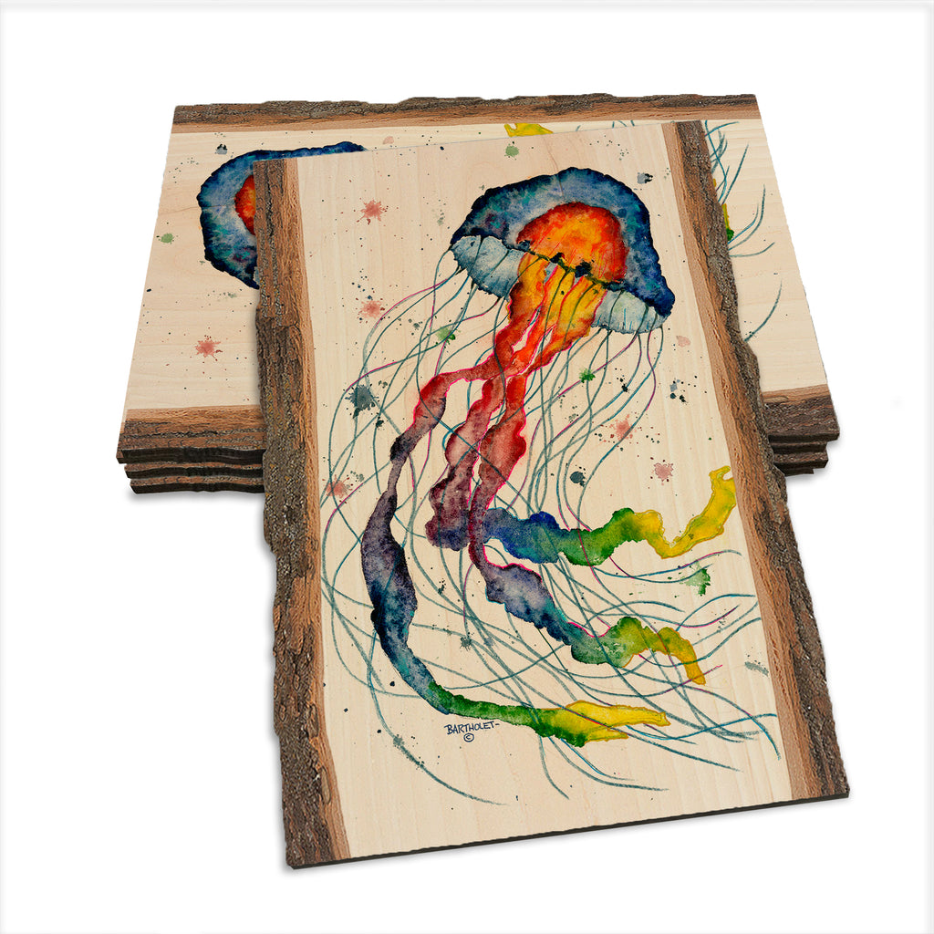 Bartholet's Rainbow Jellyfish  - Live Edge Live Edge Postcard (5pk // $2.80ea)