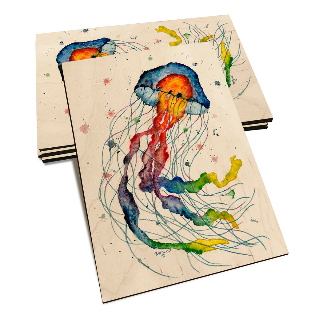 Bartholet's Rainbow Jellyfish  - Classic Edge Classic Edge Postcard (5pk // $2.80ea)