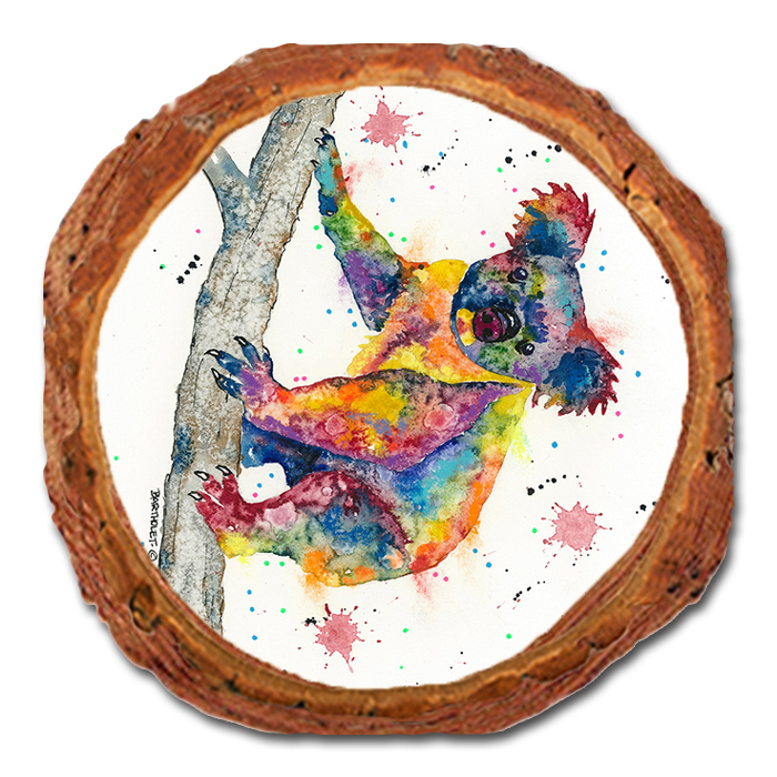 Coaster: Live Edge - Bartholet's Rainbow Koala