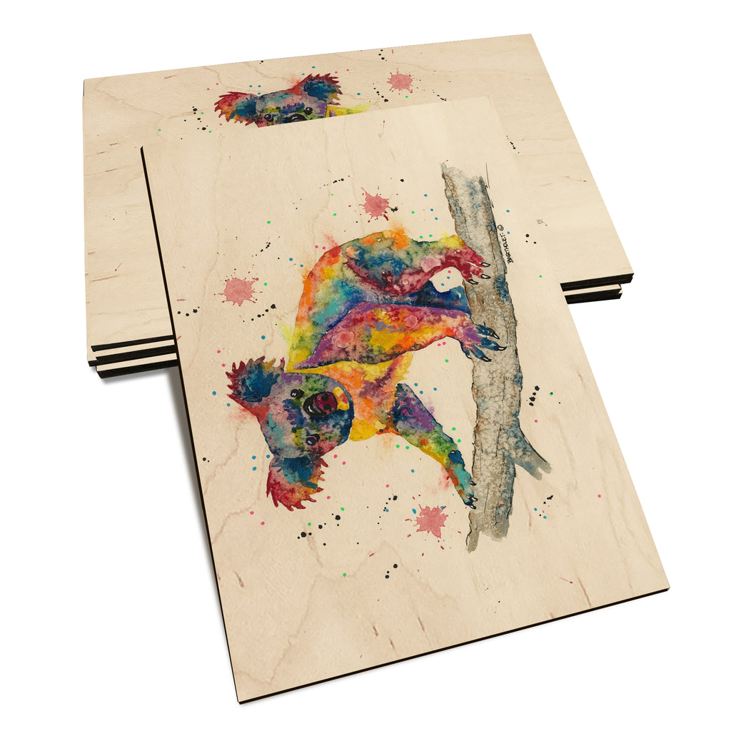 Bartholet's Rainbow Koala  - Classic Edge Classic Edge Postcard (5pk // $2.80ea)