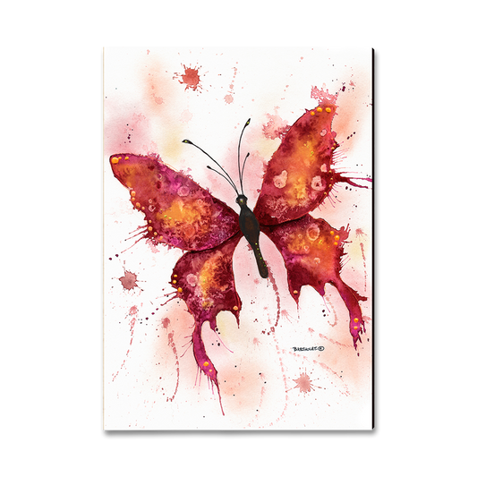 Greeting Card: Classic Edge - Bartholet's Rainbow Lady in Red