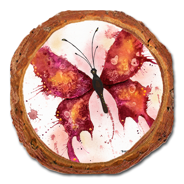 Coaster: Live Edge - Bartholet's Rainbow Lady in Red