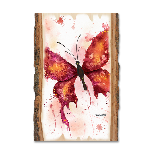 Greeting Card: Live Edge - Bartholet's Rainbow Lady in Red