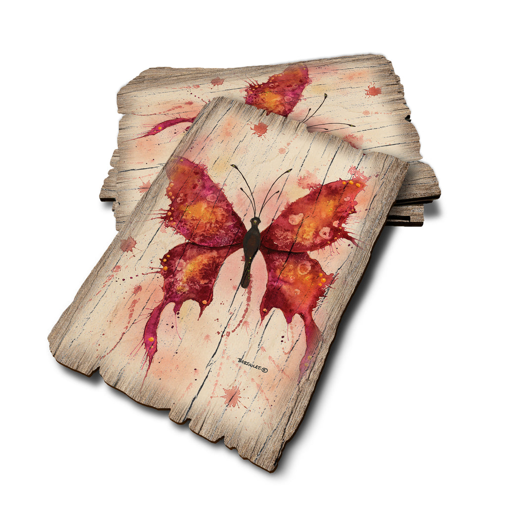 Bartholet's Rainbow Lady In Red - Weathered Edge Rustic Edge Postcard (5pk // $2.80ea)