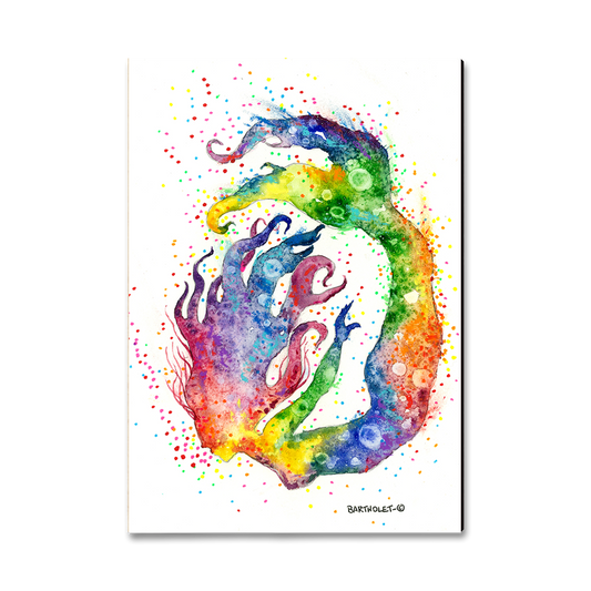 Greeting Card: Classic Edge - Bartholet's Rainbow Mermaid