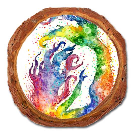 Coaster: Live Edge - Bartholet's Rainbow Mermaid