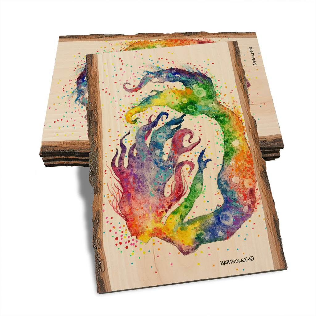 Bartholet's Rainbow Mermaid - Live Edge Live Edge Postcard (5pk // $2.80ea)