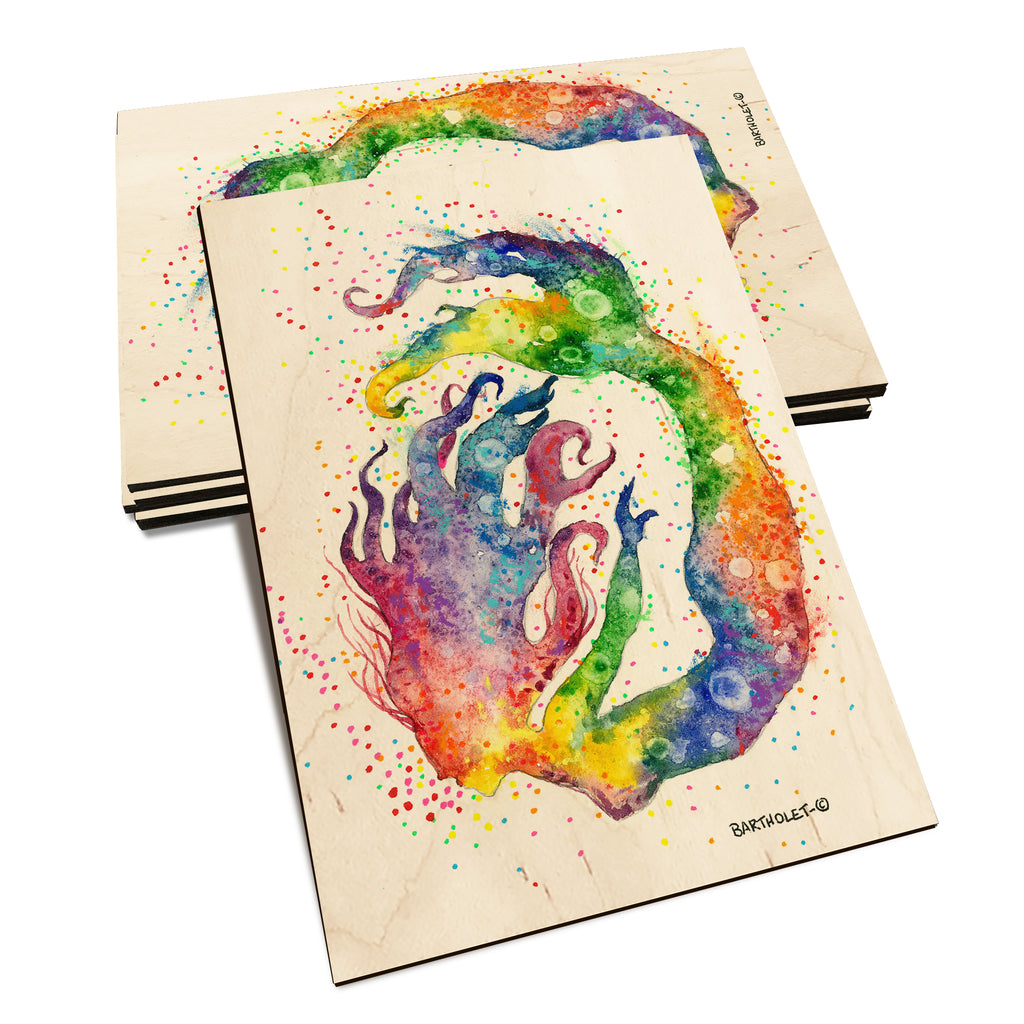 Bartholet's Rainbow Mermaid - Classic Edge Classic Edge Postcard (5pk // $2.80ea)