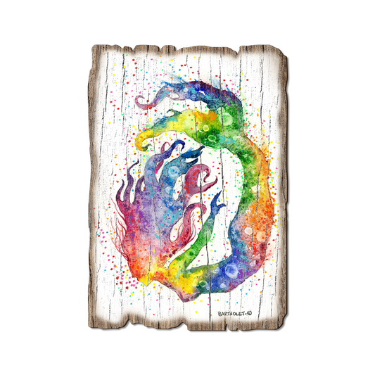 Greeting Card: Weathered Edge - Bartholet's Rainbow Mermaid (Pack of 5)