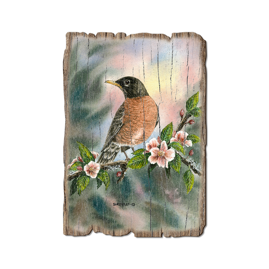 Greeting Card: Weathered Edge - Bartholet's Robin