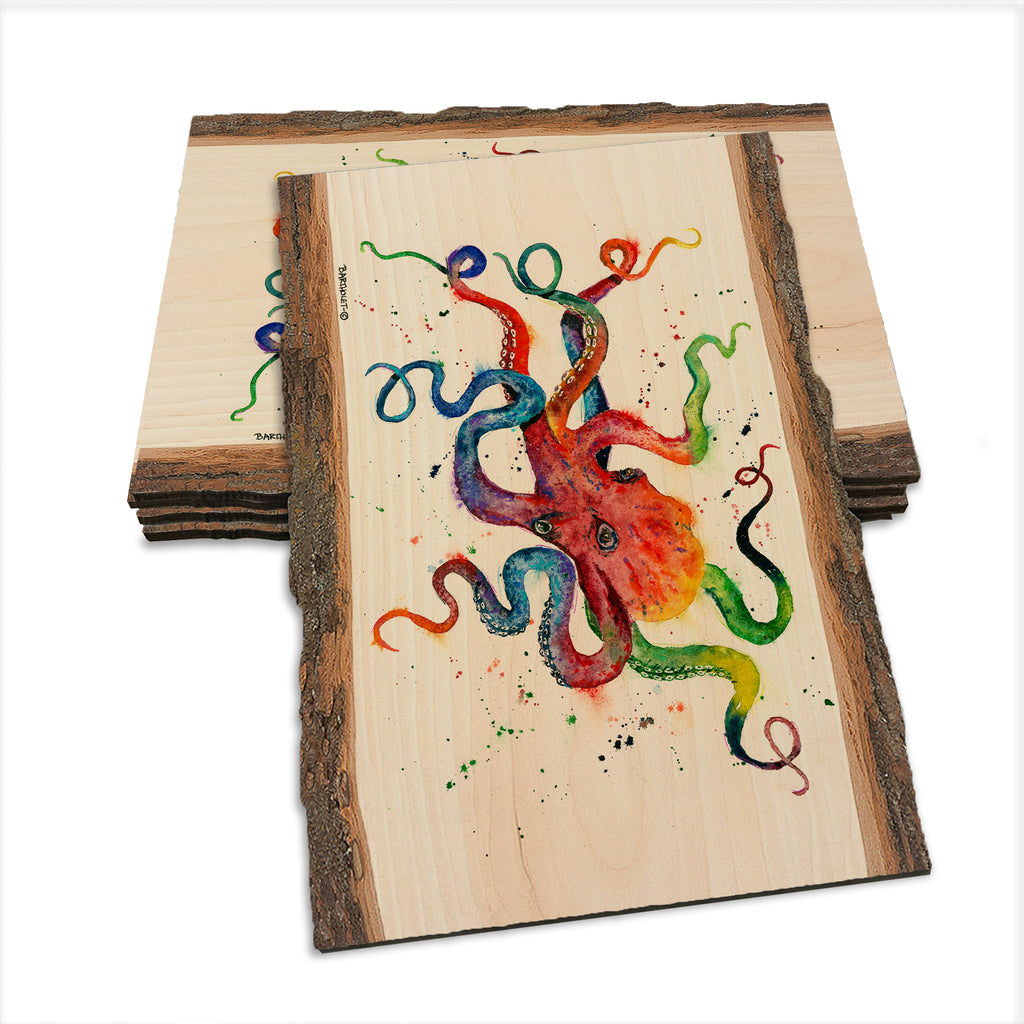 Bartholet's Rainbow Octopus  - Live Edge Live Edge Postcard (5pk // $2.80ea)