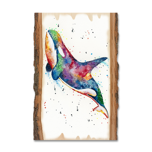 Magnet: Live Edge - Bartholet's Rainbow Orca