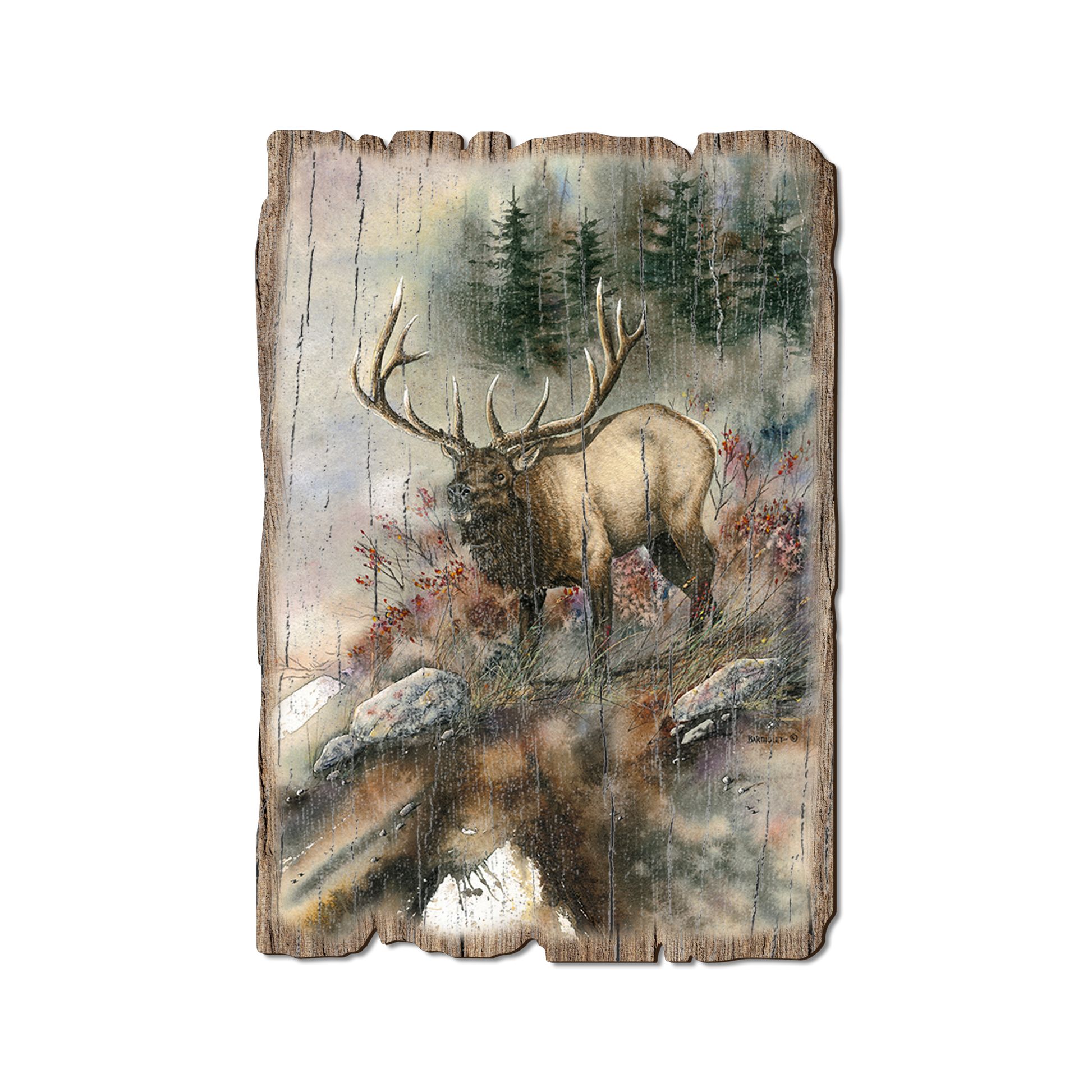 Greeting Card: Weathered Edge - Bartholet's Ridge Runner