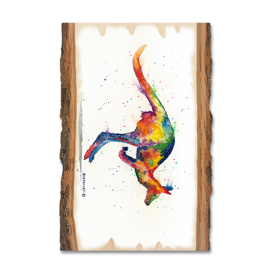 Greeting Card: Live Edge - Bartholet's Rainbow Roo
