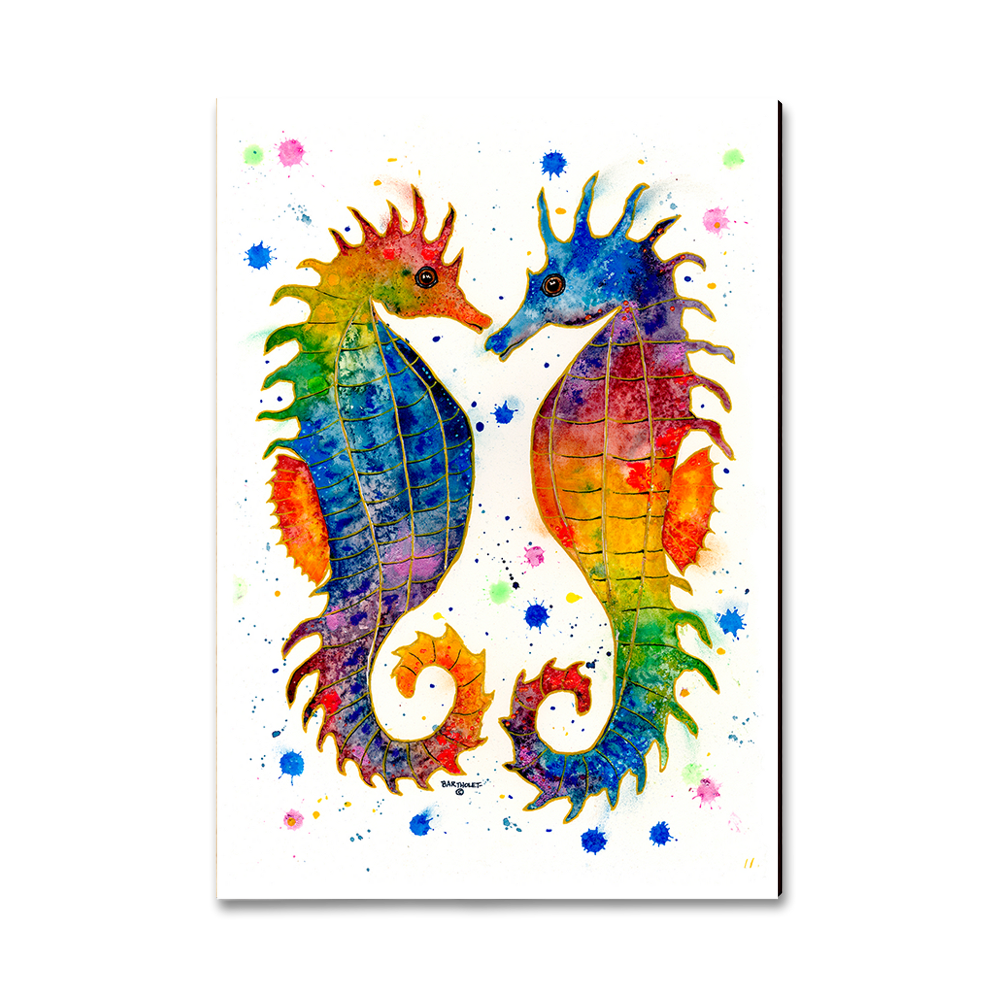 Ornament: Classic Edge - Bartholet's Rainbow Seahorses