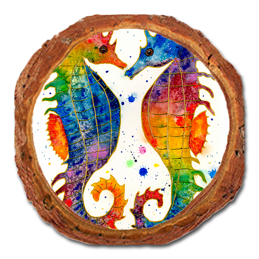 Coaster: Live Edge - Bartholet's Rainbow Seahorses