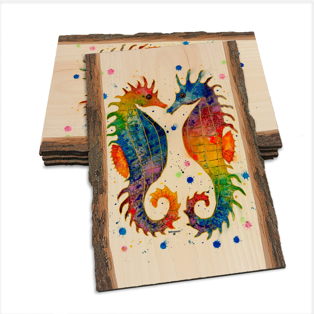 Bartholet's Rainbow Seahorses  - Live Edge Live Edge Postcard (5pk // $2.80ea)