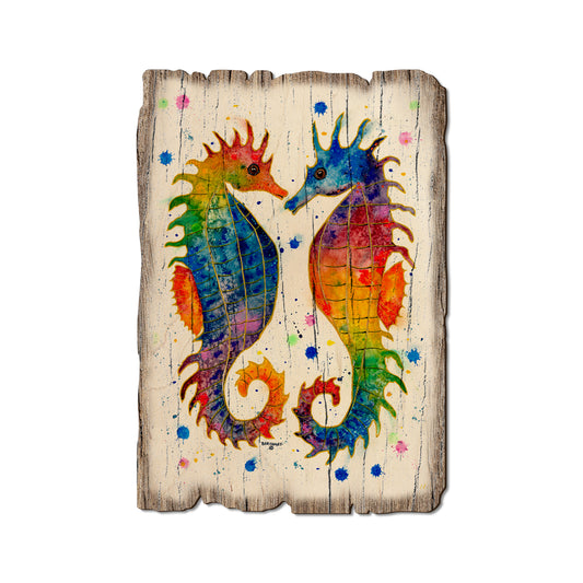 Bartholet's Rainbow Seahorses - Rustic Edge Postcards & Magnets Rustic Edge Postcard (5pk // $2.80ea)