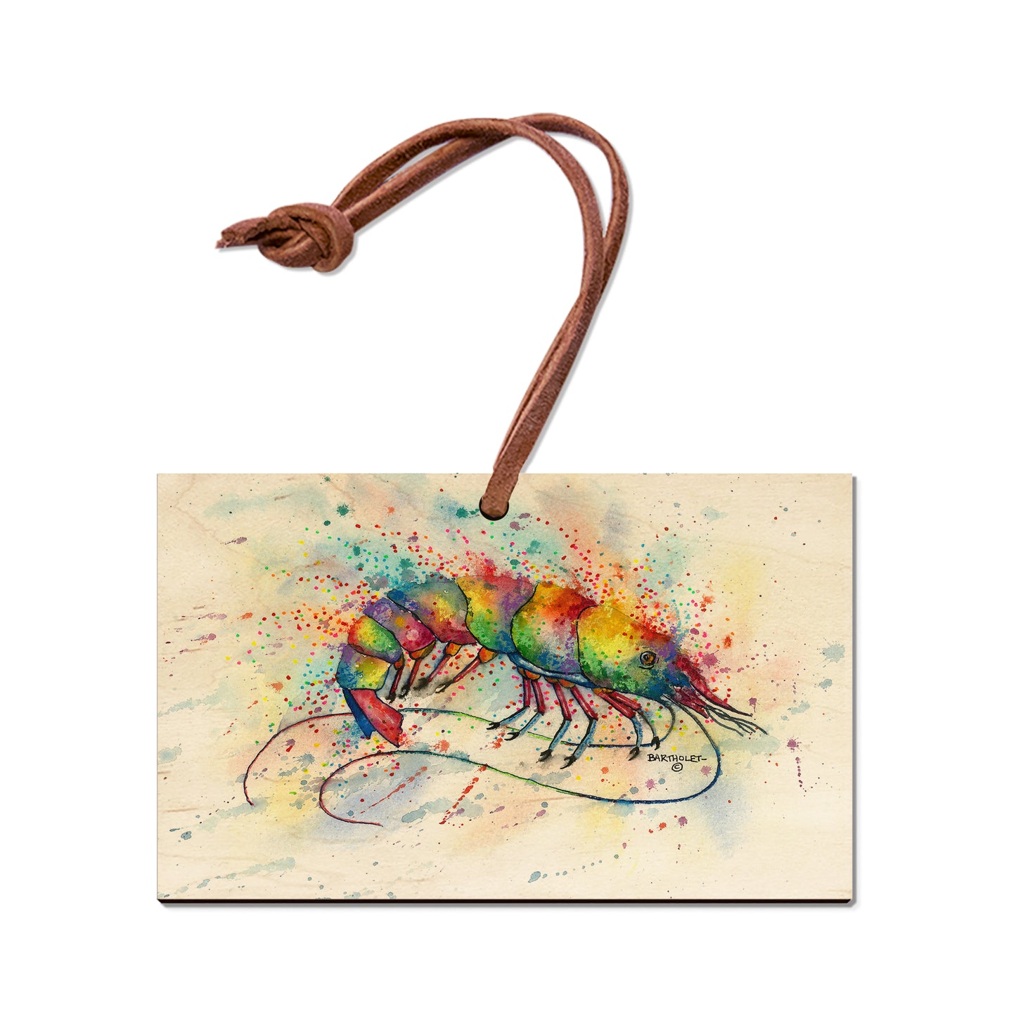 Bartholet's Rainbow Shrimp - Magnet Classic Edge Ornament (5pk // $2.80ea)
