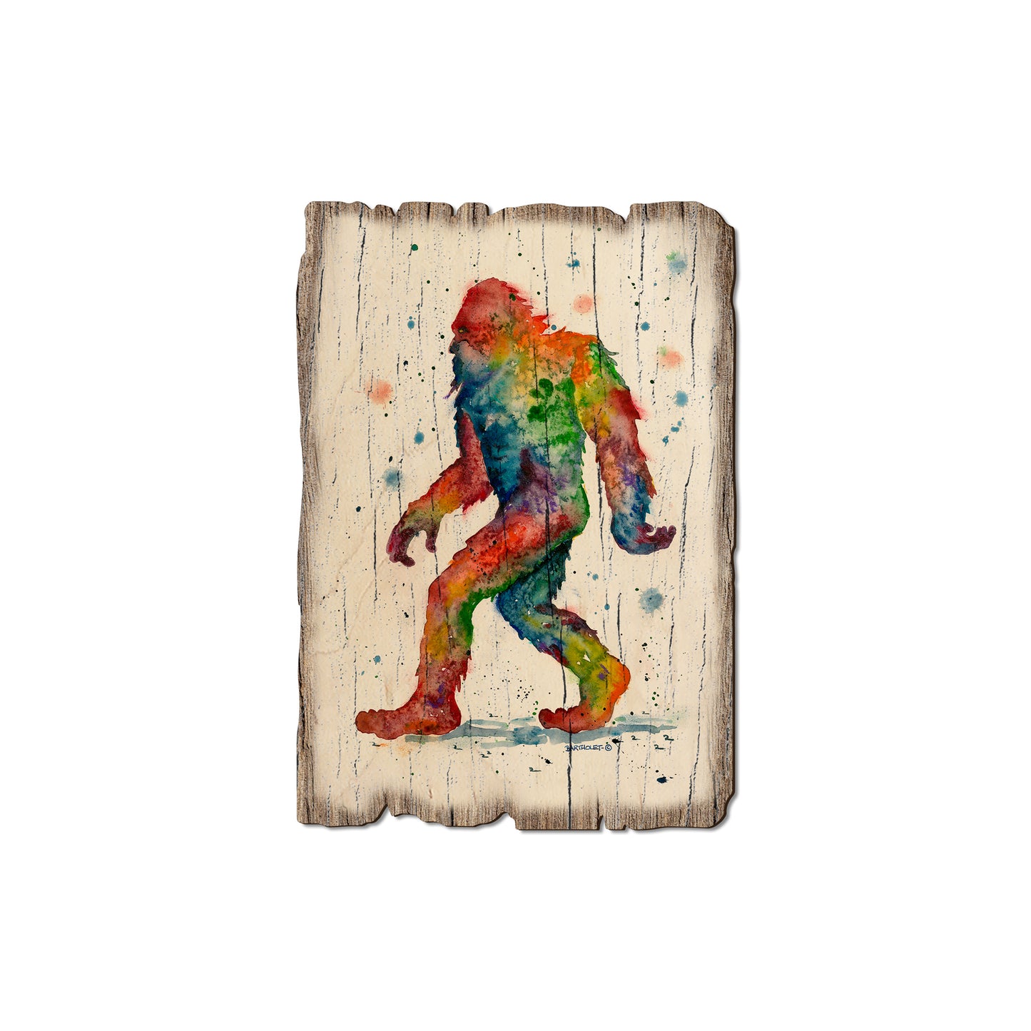 Bartholet's Rainbow Sasquatch - Rustic Edge Postcards & Magnets Rustic Edge Magnet (5pk // $2.80ea)