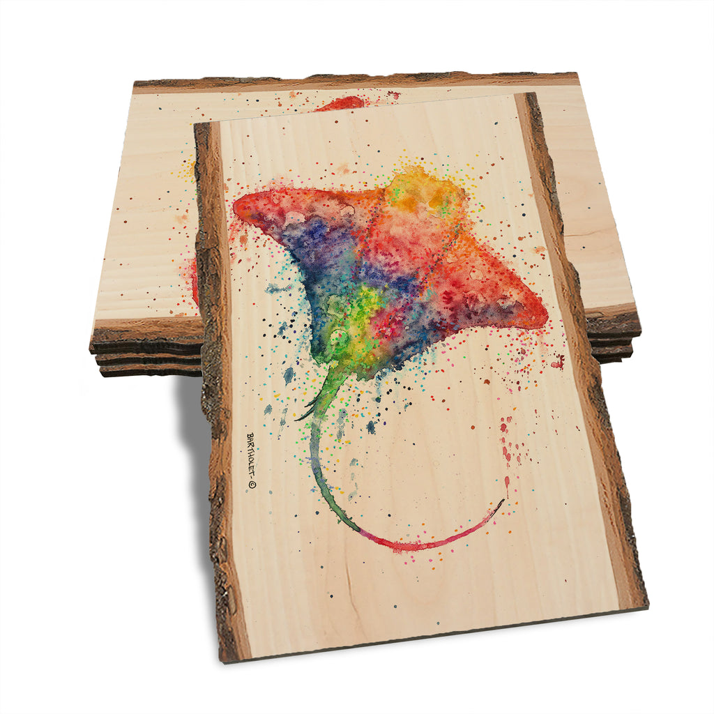 Bartholet's Rainbow Stingray - Live Edge Live Edge Postcard (5pk // $2.80ea)