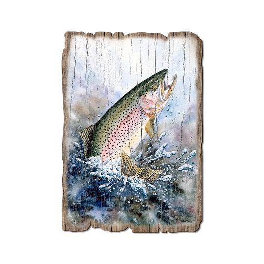 Greeting Card: Weathered Edge - Bartholet's Rainbow Trout