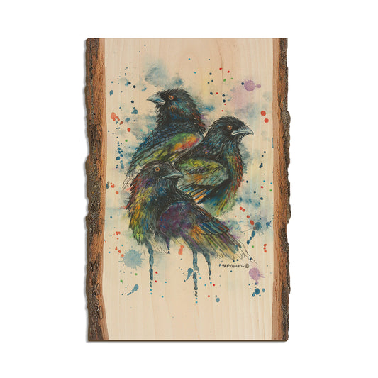 Bartholet's Raven Trio  - Live Edge Live Edge Postcard (5pk // $2.80ea)