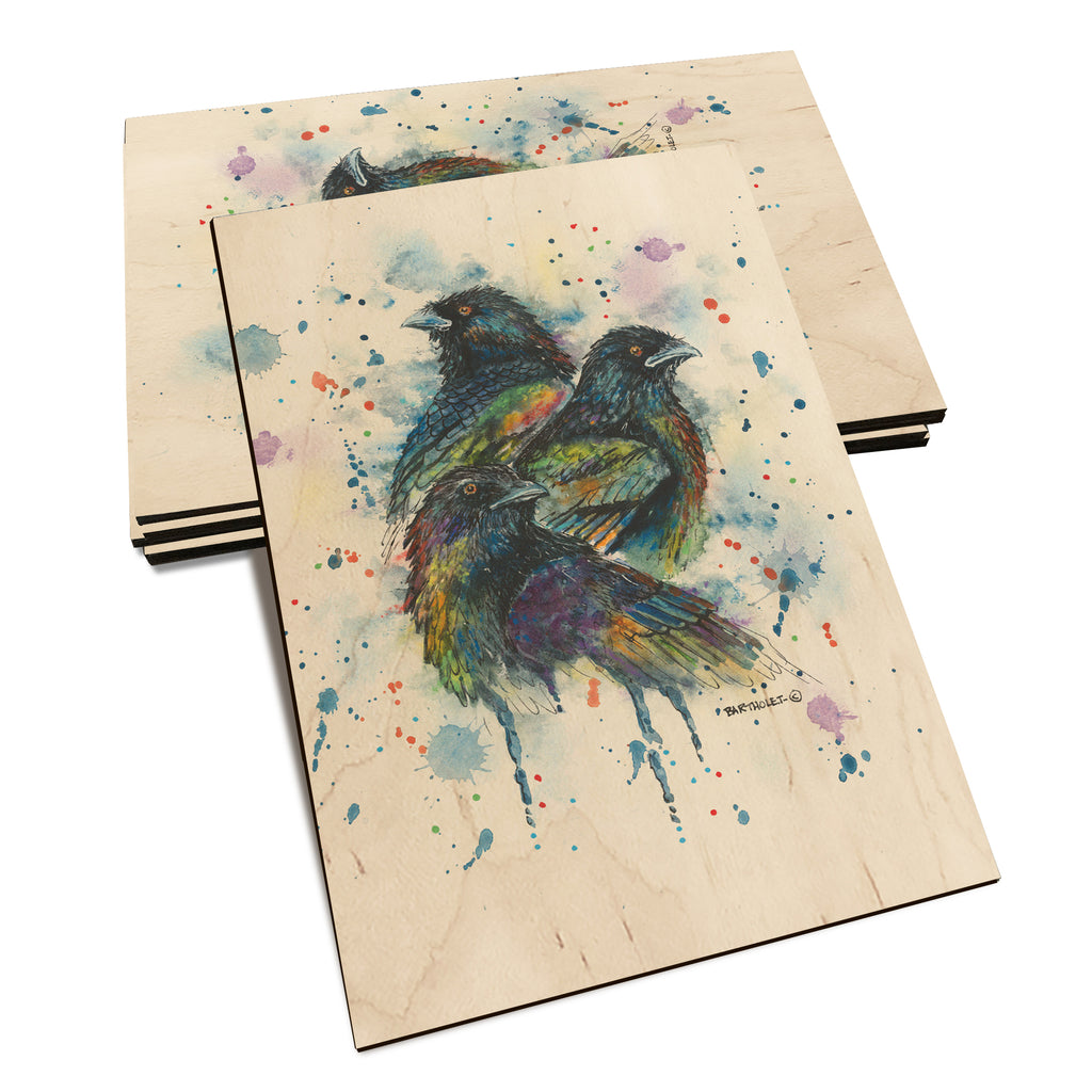 Bartholet's Raven Trio  - Classic Edge Classic Edge Postcard (5pk // $2.80ea)