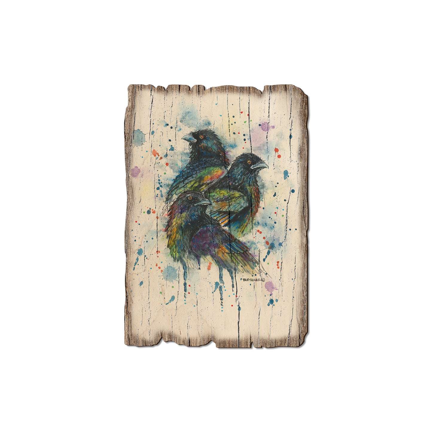 Bartholet's Raven Trio - Rustic Edge Postcards & Magnets Rustic Edge Magnet (5pk // $2.80ea)
