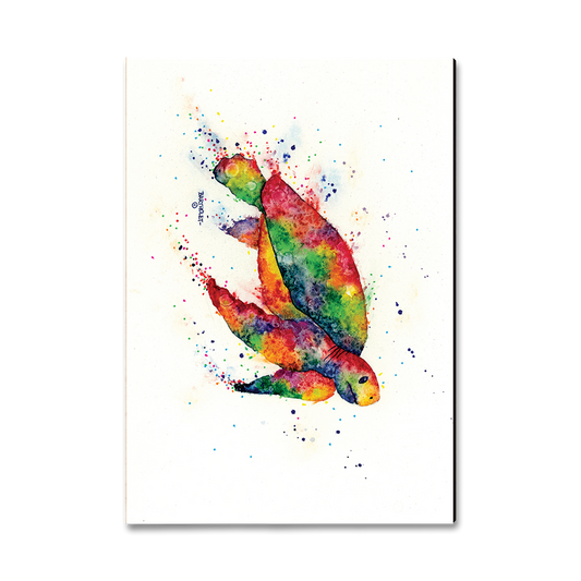 Magnet: Classic Edge - Bartholet's Rainbow Turtle