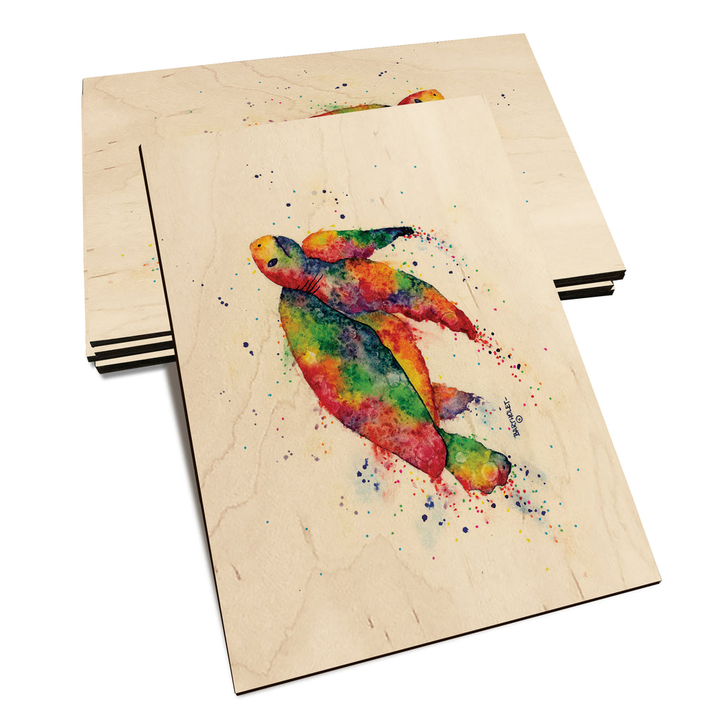Bartholet's Rainbow Turtle  - Classic Edge Classic Edge Postcard (5pk // $2.80ea)