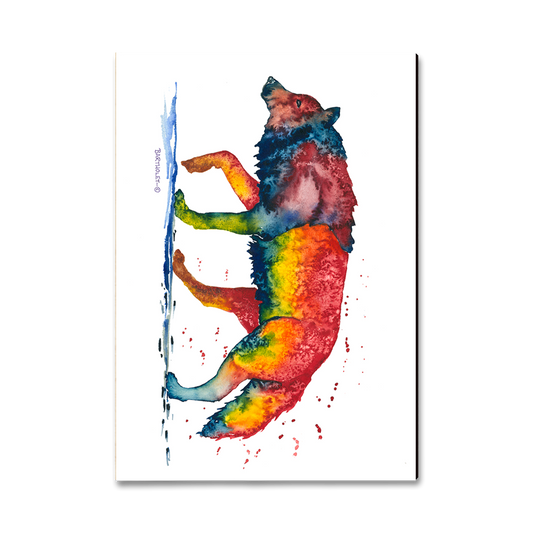 Magnet: Classic Edge - Bartholet's Rainbow Wolf