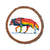 Bartholet's Rainbow Wolf  - Live Edge Live Edge Coaster (5pk // $2.80ea)