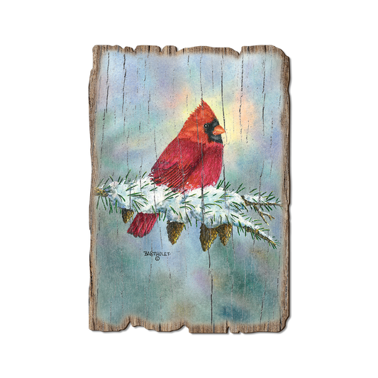 Greeting Card: Weathered Edge - Bartholet's Scarlett Delight