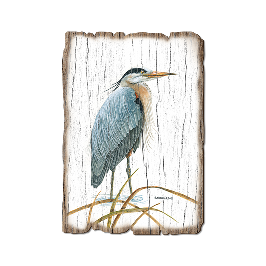 Greeting Card: Weathered Edge - Bartholet's Sentinel Heron