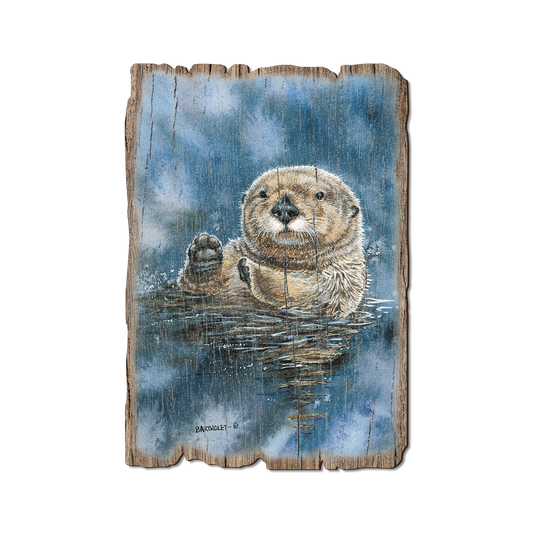 Greeting Card: Weathered Edge - Bartholet's Sea Otter