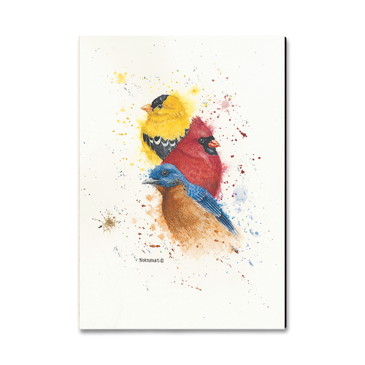 Greeting Card: Classic Edge - Bartholet's Songbird Trio I
