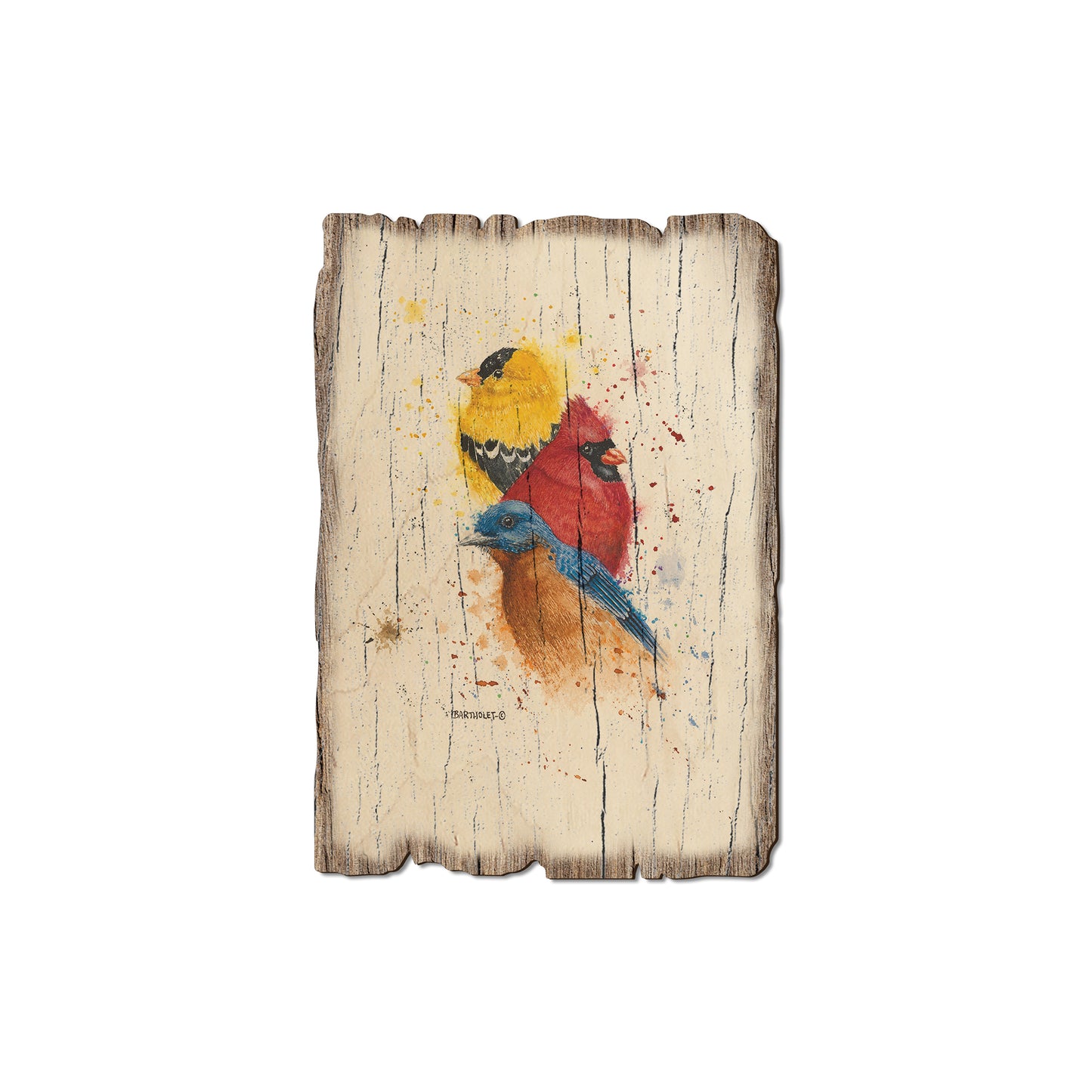 Bartholet's Songbird Trio I - Rustic Edge Postcards & Magnets Rustic Edge Magnet (5pk // $2.80ea)