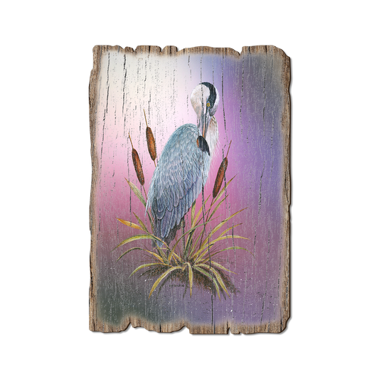 Greeting Card: Weathered Edge - Bartholet's Sunset Heron (Pack of 5)