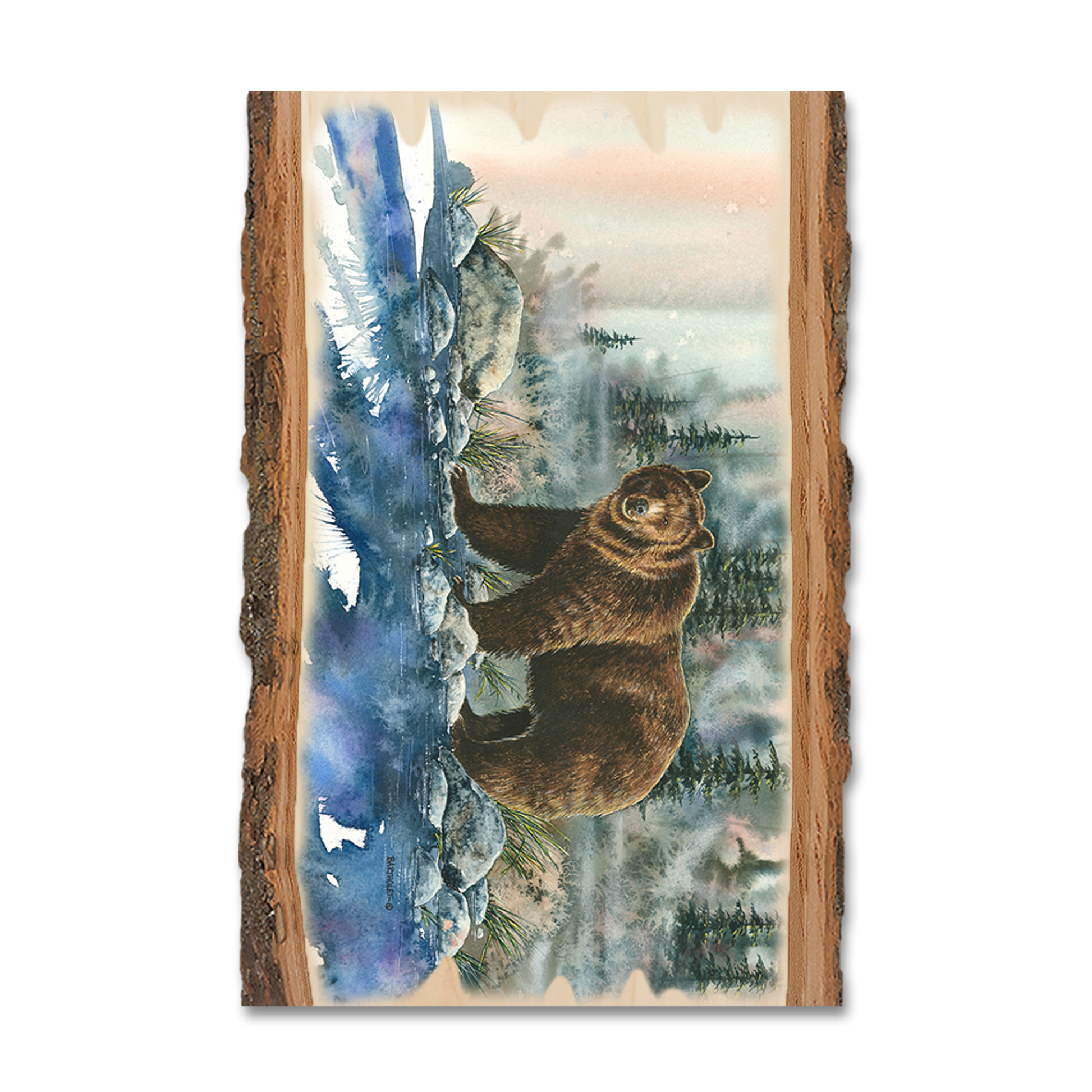 Greeting Card: Live Edge - Bartholet's Too Close For Comfort