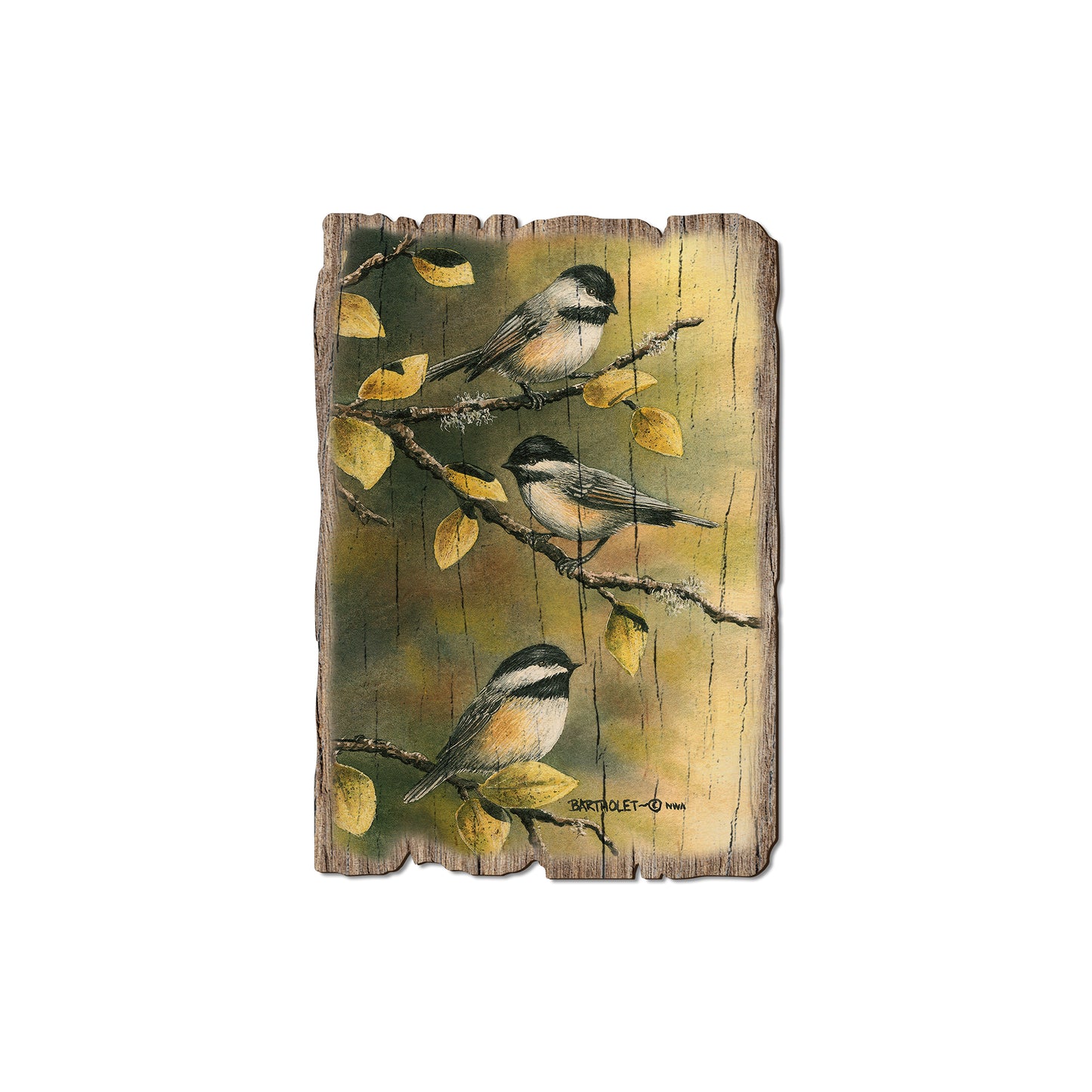Bartholet's Three Chickadees - Rustic Edge Postcards & Magnets Rustic Edge Magnet (5pk // $2.80ea)