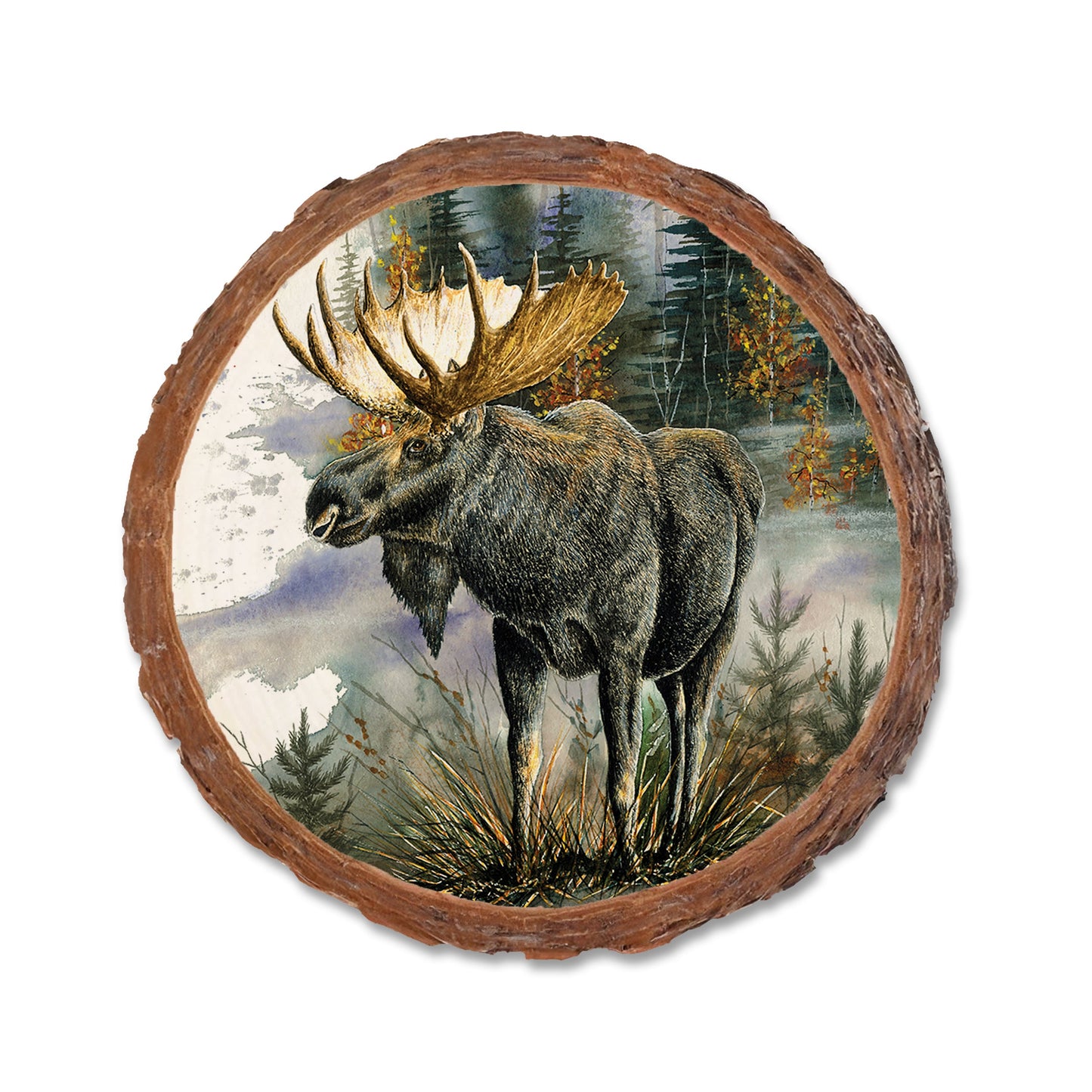 Bartholet's Woodland Majesty  - Live Edge Live Edge Coaster (5pk // $2.80ea)
