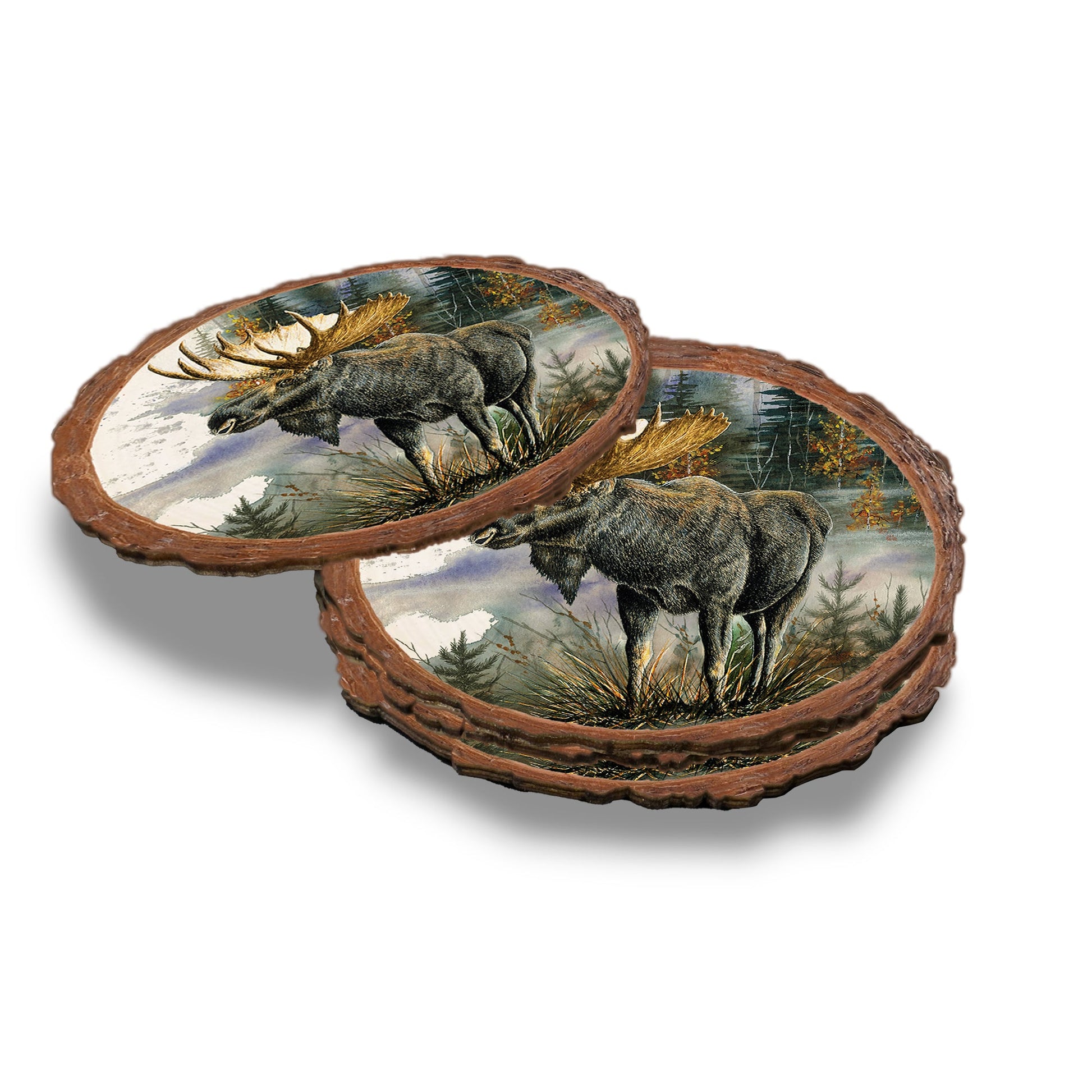 Bartholet's Woodland Majesty  - Live Edge Live Edge Coaster (5pk // $2.80ea)