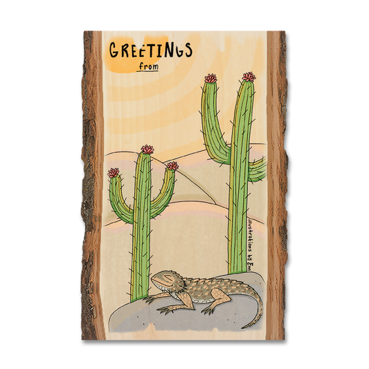 Magnet: Live Edge - Desert Cactus