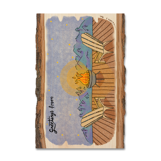 Magnet: Live Edge - Deck Chairs