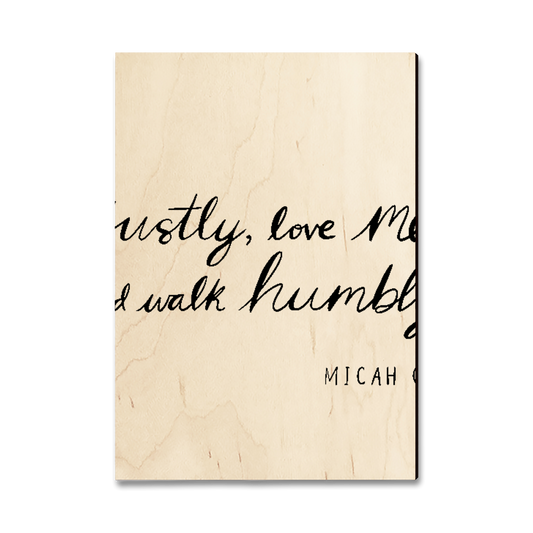 Greeting Card: Classic Edge - Do Justly (Pack of 5)