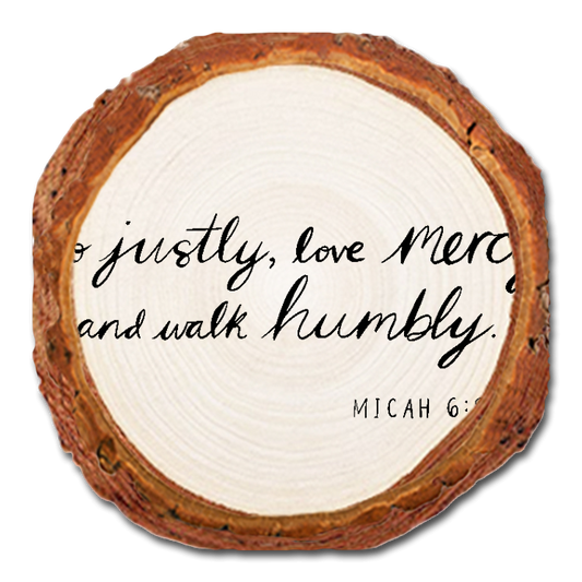 Coaster: Live Edge - Do Justly (Pack of 5)