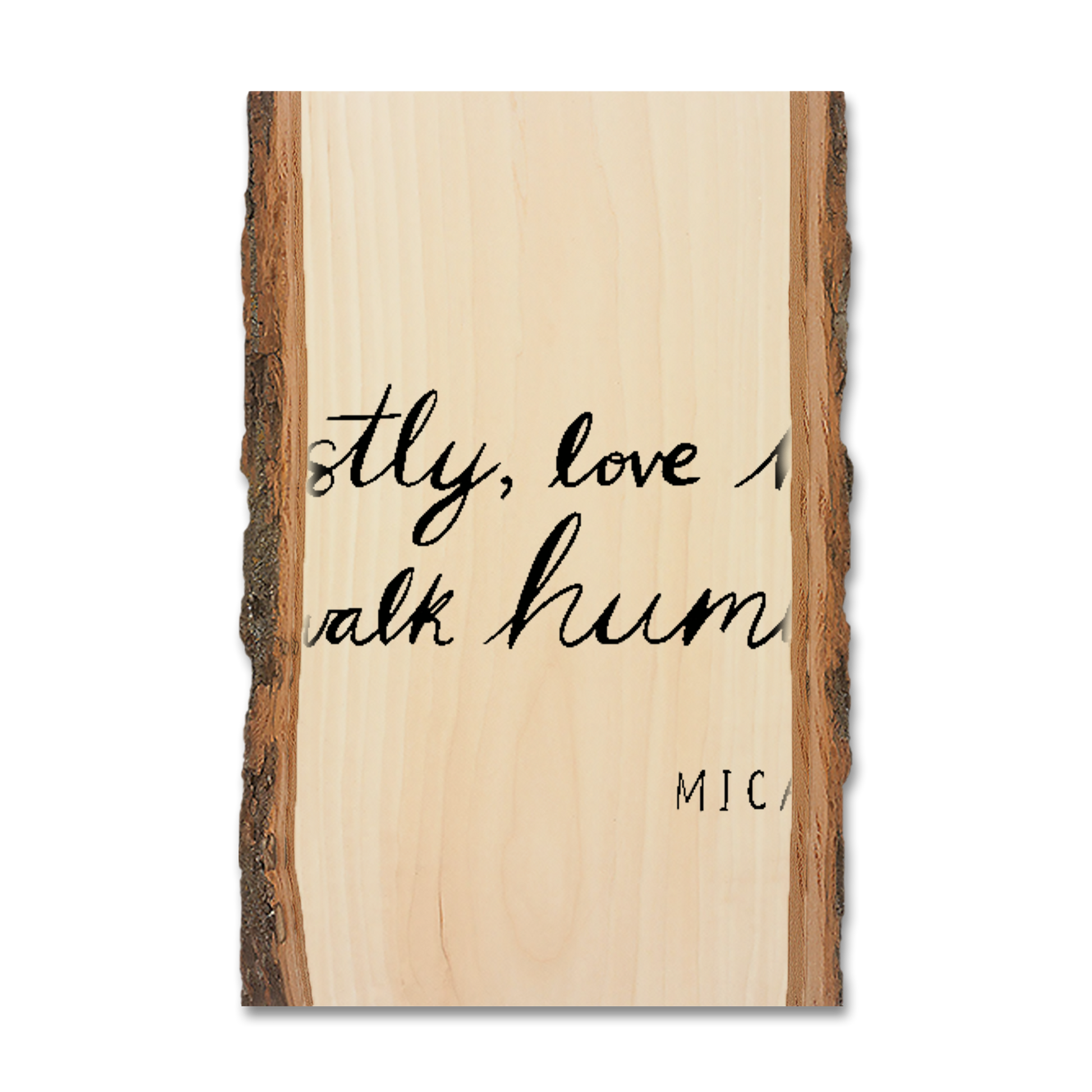 Greeting Card: Live Edge - Do Justly