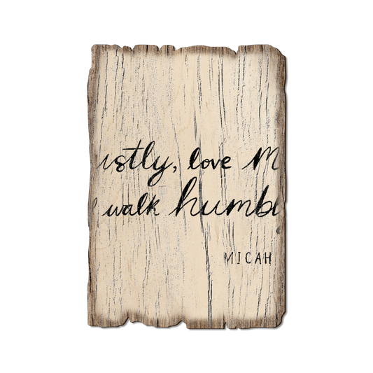 Greeting Card: Weathered Edge - Do Justly (Pack of 5)