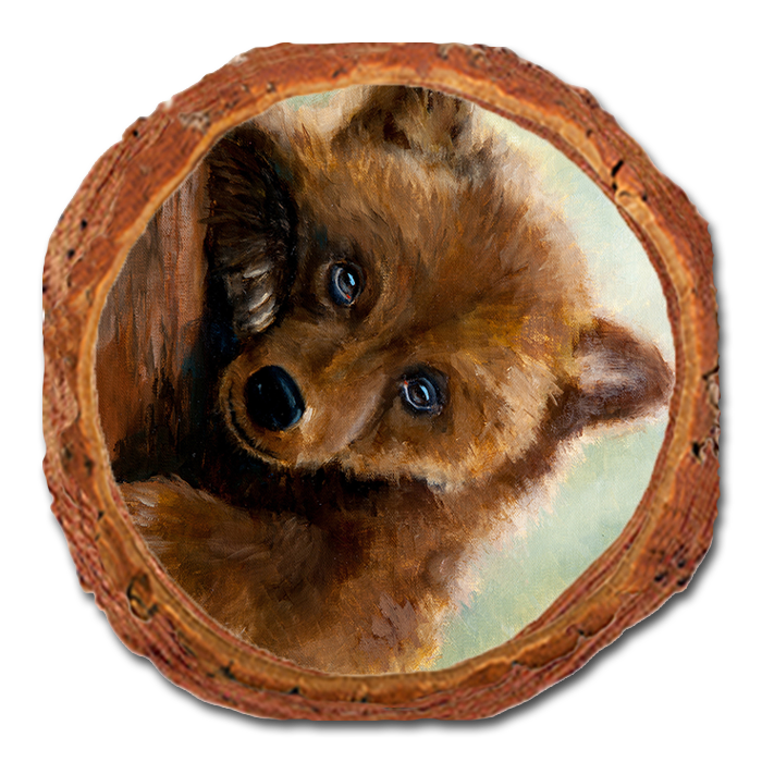 Coaster: Live Edge - Twitchell's Bear Cub